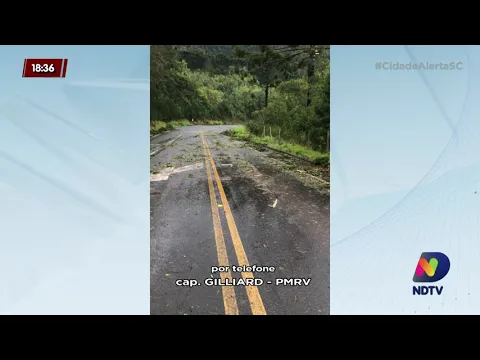 Capitão da Polícia Militar Rodoviária atualiza situação da região Oeste após chuva de granizo