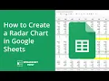How to Create a Radar Chart in Google Sheets
