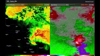2019 Dayton OH Tornado Dual-Panel Radar