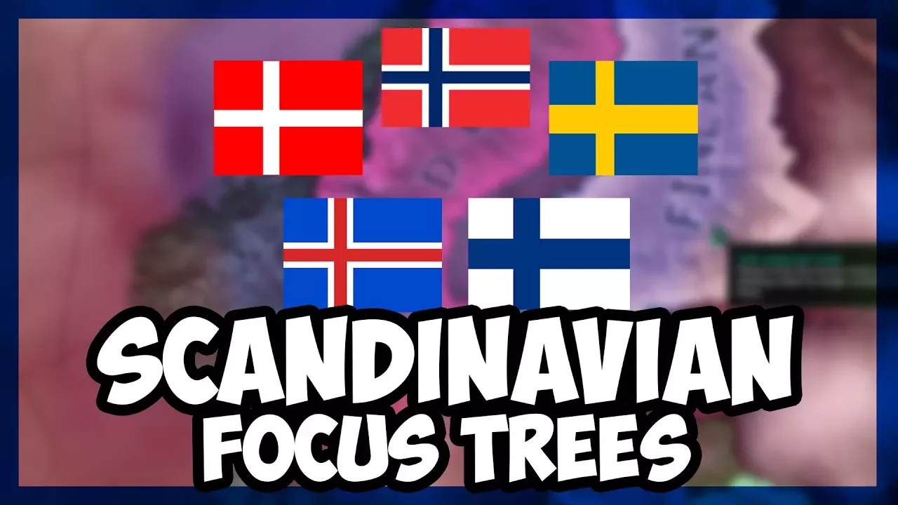 HOI New Millennium Dawn Scandinavian Focus Trees! | Hearts of Iron 4 HOI4 - AI ONLY