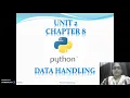 Class11 Science Handling Types in Python
