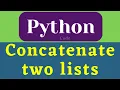 Concatenate two lists in the following order