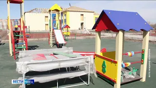 Строительство детского сада в микрорайоне Прибрежный в Омске выходит на финишную прямую