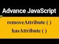 removeAttribute and hasAttribute Method in JavaScript Hindi