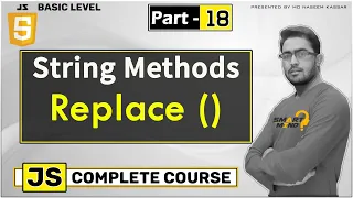 How to use Replace String method in Javascript in hindi for Beginners by smart mind