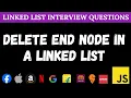 How to Delete a Node at the End of a Linked List in JavaScript Delete Last Node