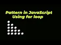 stars pattern in javascript using for loop