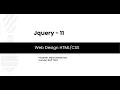 jQuery web design html CSS part 11 html CSS tutorial web design tutorials tutorial Bangla