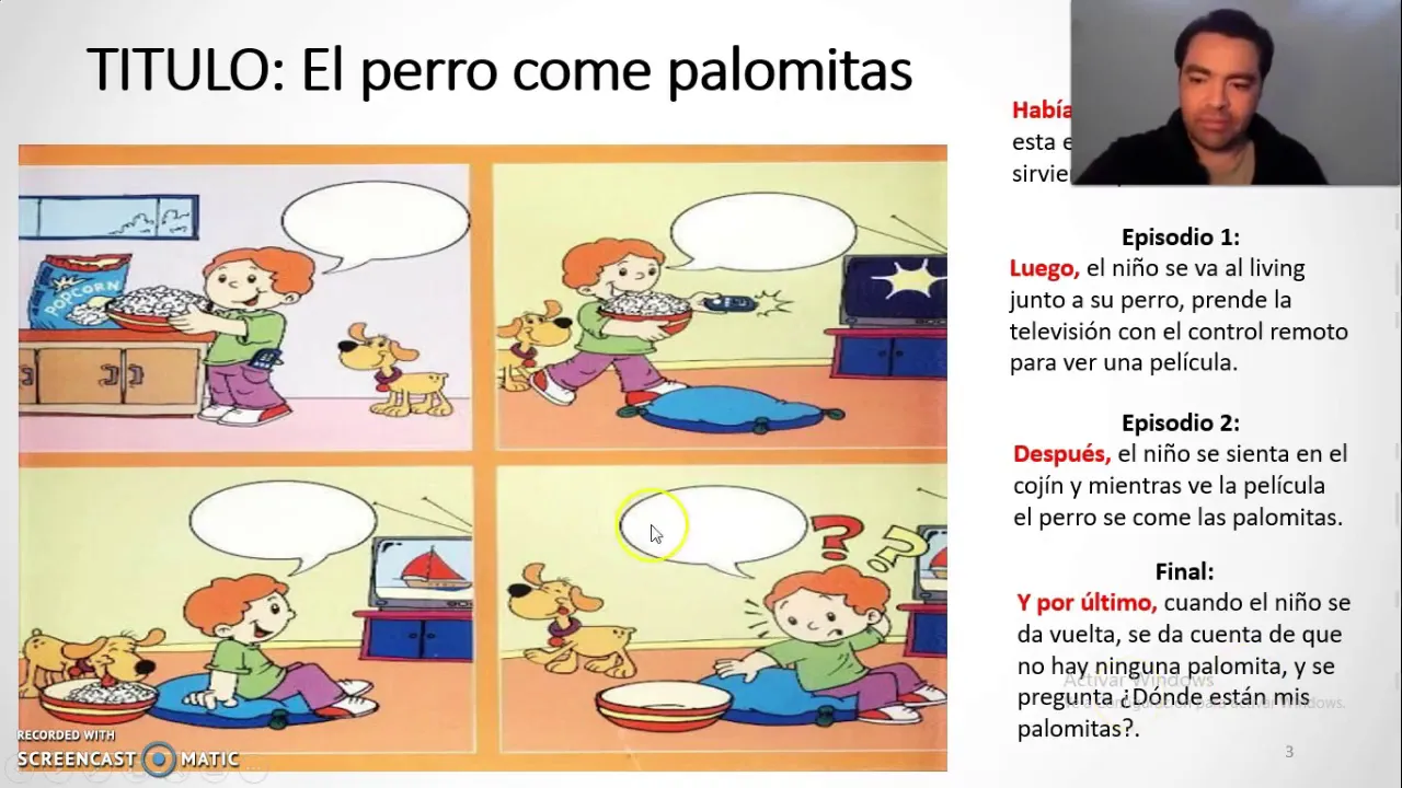 EJERCICIOS PARA EL  DISCURSO NARRATIVO