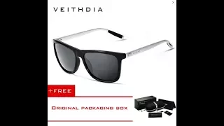 unboxing dan review kacamata veithdia 6108 black grey
