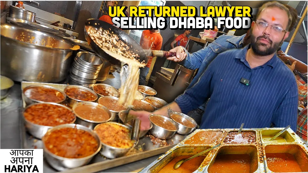 30/- Rs Street Food India   UK wale Lawyer Bhai Saab ki Punjabi Thali   Makhan Paneer, Tandoori Dal
