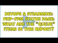 DevOps SysAdmins php-fpm status page what are the queue items in this report