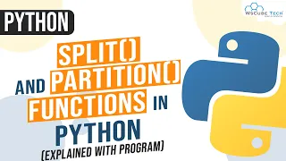 split partition Functions in Python Python split Function Python partition Function