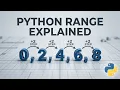 Python Range Function Explained Start Stop Step Lec 20