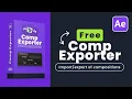 Move Comps Between After Effects Projects FREE AE Script