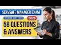 ServSafe Manager Exam 2026 58 Questions and Answers Full Food Safety Certification Guide