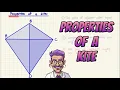 Quadrilaterals The Kite Properties for Geometry