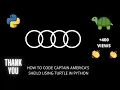 Python Turtle - code the Audi logo
