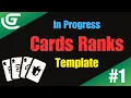 Making Cards game in GDevelop Template in progress
