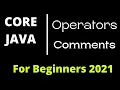 Part 3 Operators and comments in Java Java Tutorial for beginners Java Tutorial 2021