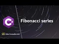 Fibonacci series in C