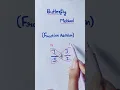 butterfly method fraction addition