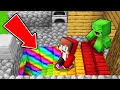Mikey and JJ Found Secret RAINBOW Stairs Under Their House in Minecraft (Maizen)