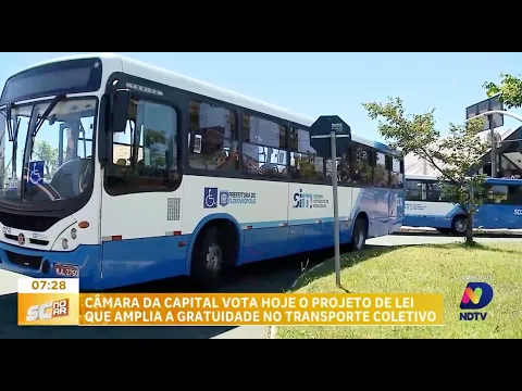Vereadores avaliam projeto que pode ampliar transporte coletivo gratuito em Florianópolis