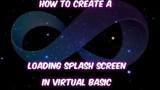 How to create a loading splash screen in Virtual Basic