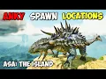ASA BEST Ankylosaurus Spawn LOCATIONS ARK Survival Ascended The Island
