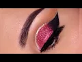 Quick Easy Red Glitter INDIAN BRIDAL EYE MAKEUP LOOK