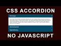 Accordion Menu Using HTML and CSS Create Accordion Menu without JavaScript