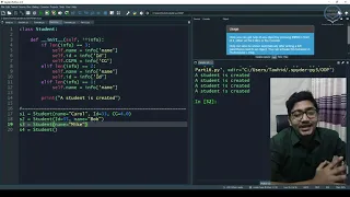 L14 Python OOP How to achieve Constructor Overloading Bangla