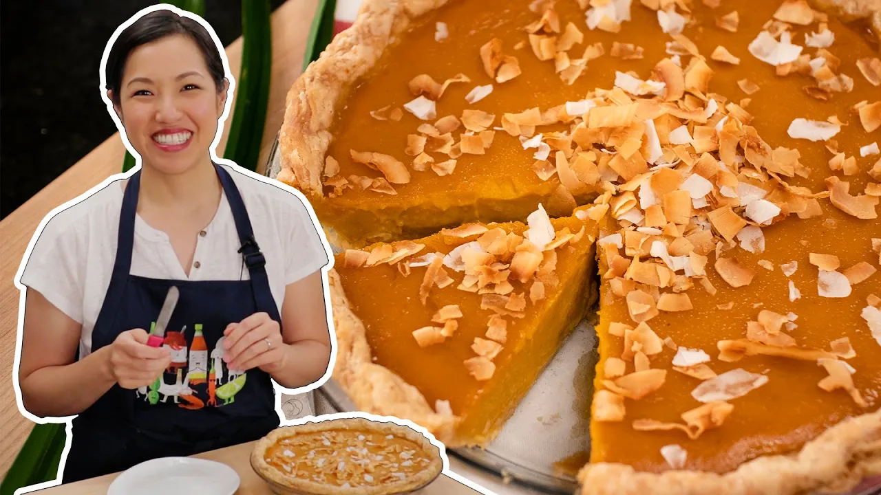 Coconut Pumpkin Pie Recipe - Hot Thai Kitchen!