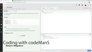 Archived Codewars 8 kyu Return Negative JavaScript