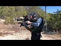 FRT Belt Fed AR with Machine Gunner Pack Test Fire - Alternate Angle