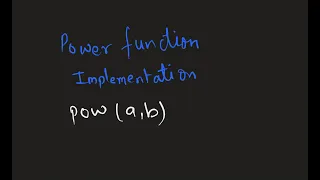 Power function implementation DP recursion