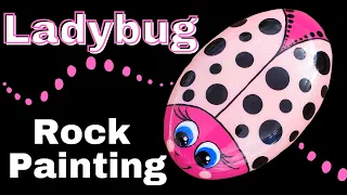 Rock Painting - Ladybug