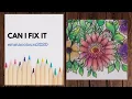 Fixing mistakes when coloring a page how easy is it - Adult coloring tips