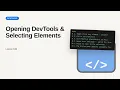 Opening DevTools Selecting Elements Chrome DevTools Tutorial