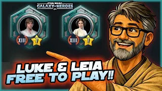 How to Easily Unlock Princess Leia and Farmboy Luke Skywalker Lightspeed Tokens in SWGOH