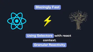 Using selectors with react context We fixed react context to make it state manager