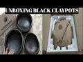 UNBOXING BLACK CLAYPOTS FROM AMAZON 3 PIECE SET OF BLACK CLAYPOTS EARTHEN POTS MUDPOTS