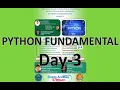 Python Fundamentals-3 International workshop and FDP on Python Studies Studio