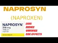 NAPROSYN Naproxen Uses Dosage Warnings Side Effects