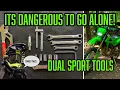 MUST HAVE TOOL KIT for Dual Sport Off Road Riding Essential Tools for off road Riding KLX 300