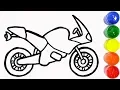 Motorcycle Coloring Pages Sport Bike Motorbike Coloring for Kids