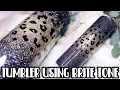 Cheetah Burst Tumbler using BRITE TONE Epoxy Alternative