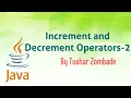5 5 Operators - Increment and decrement operators 2 learn Java