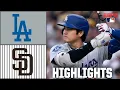 Los Angeles Dodgers vs San Diego Padres Full Game Highlights ESPN MLB